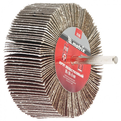 MX-74152 Круг лепестковый для дрели, 80 х 40 х 6 мм, P 60 74152 MATRIX