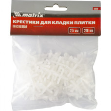 MX-88089 Крестики, 2,5 мм, для кладки плитки, упаковка 200 шт 88089 MATRIX