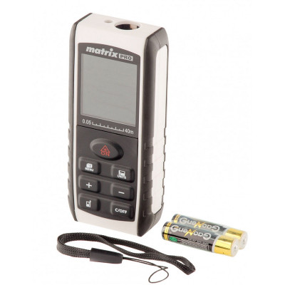 MX-38015 Лазерный дальномер LD-40, 40 м, с электронным угломером 38015 MATRIX