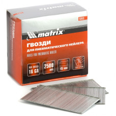 MX-57613 Гвозди для пневматического нейлера 16GA, длина 45 мм 57613 MATRIX