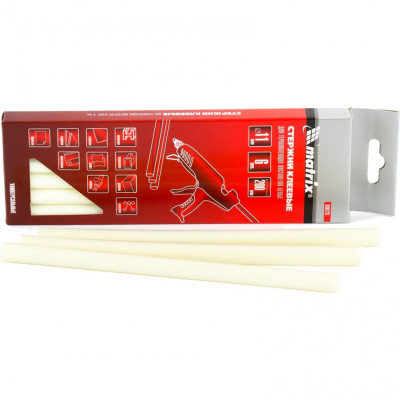 MX-930723 Стержни клеевые, белый, 11 х 200 мм 930723 MATRIX MX-930723 Стержни клеевые, белый, 11 х 200 мм 930723 MATRIX