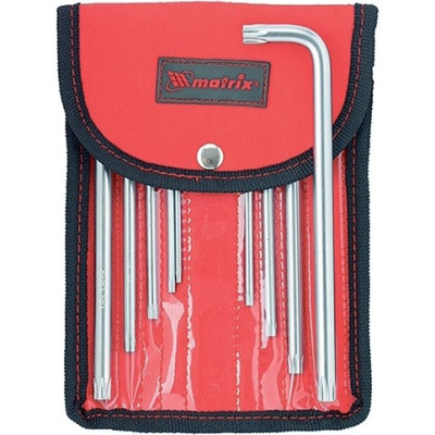 MX-12313 Набор ключей имбусовых TORX-TORX Tamper T10-T50, удлин. 12313 MATRIX