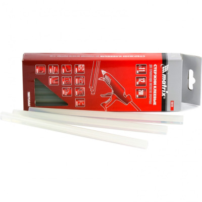 MX-930730 Стержни клеевые, прозрачные, 11 х 200 мм 930730 MATRIX MX-930730 Стержни клеевые, прозрачные, 11 х 200 мм 930730 MATRIX