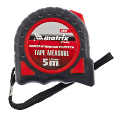MX-31080 Рулетка Strong, 5 м х 19 мм, обрезиненный корпус 31080 MATRIX