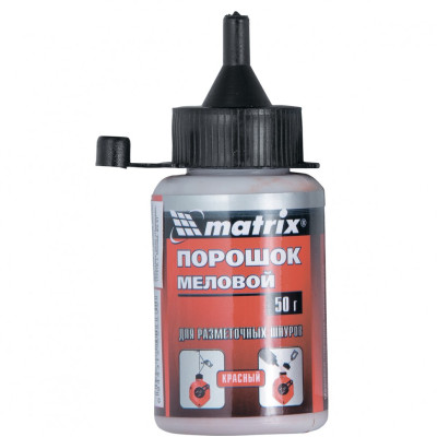 MX-84857 Порошок меловой красный, 50 г, для разметочных шнуров 84857 MATRIX
