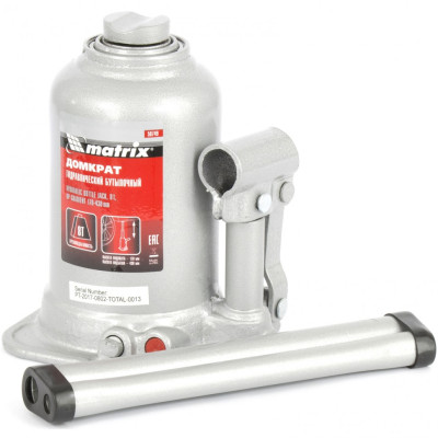 MX-50749 Домкрат гидравл. бутылочный телескоп., подъем 170-430 мм 50749 MATRIX