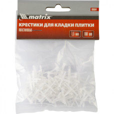 MX-88084 Крестики, 1,5 мм, для кладки плитки, упаковка 100 шт 88084 MATRIX