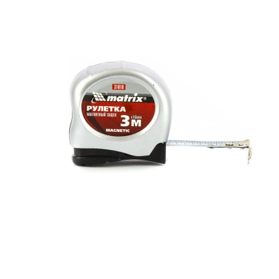 MX-31010 Рулетка Magnetic, 3 м х 16 мм, магнитный зацеп 31010 MATRIX