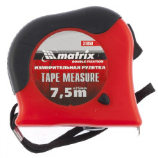 MX-31058 Рулетка, 7,5 м х 25 мм, двойная плавная фиксация 31058 MATRIX