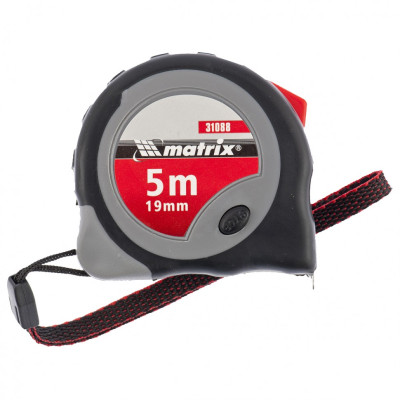 MX-31088 Рулетка, 5 м х 19 мм, плавная фиксация 31088 MATRIX