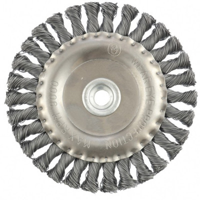 MX-74641 Щетка для УШМ 150 мм, М14, плоская, проволока 0,5 мм 74641 MATRIX