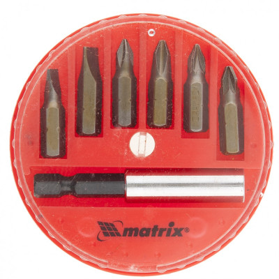 MX-11392 Набор бит, магнитный адаптер для бит, сталь 45Х 11392 MATRIX