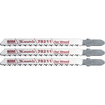 MX-78211 Полотна для электролобзика по дереву, 75 x 2,5 мм 78211 MATRIX