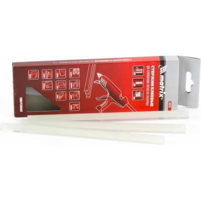 MX-930720 Стержни клеевые, прозрачные, 11 х 200 мм 930720 MATRIX MX-930720 Стержни клеевые, прозрачные, 11 х 200 мм 930720 MATRIX