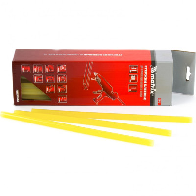 MX-930743 Стержни клеевые, 11 мм, L-300 мм, 1 кг, жёлтый 930743 MATRIX