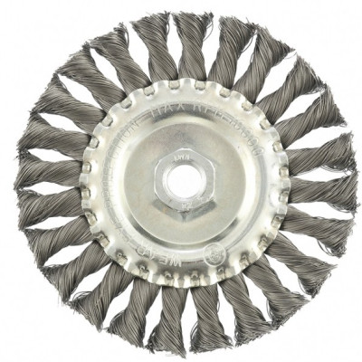 MX-74633 Щетка для УШМ 125 мм, М14, плоская, проволока 0,35 мм 74633 MATRIX