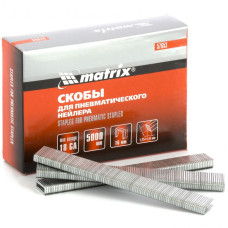 MX-57653 Скобы для степлера 18GA, 1,25 х 1 мм, длина 16 мм 57653 MATRIX